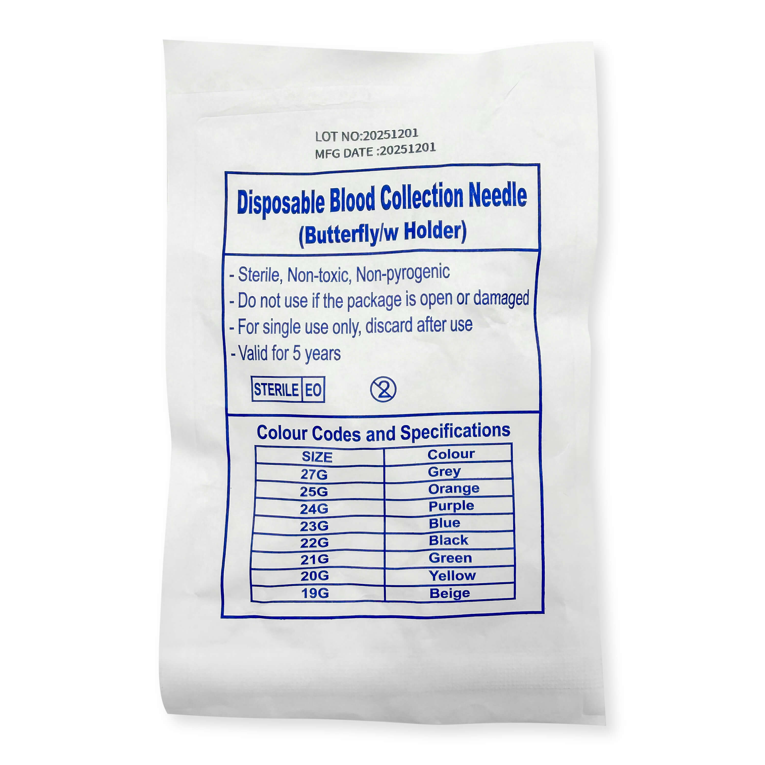 Butterfly Needle (23G x 3/4") &amp; Vacutainer