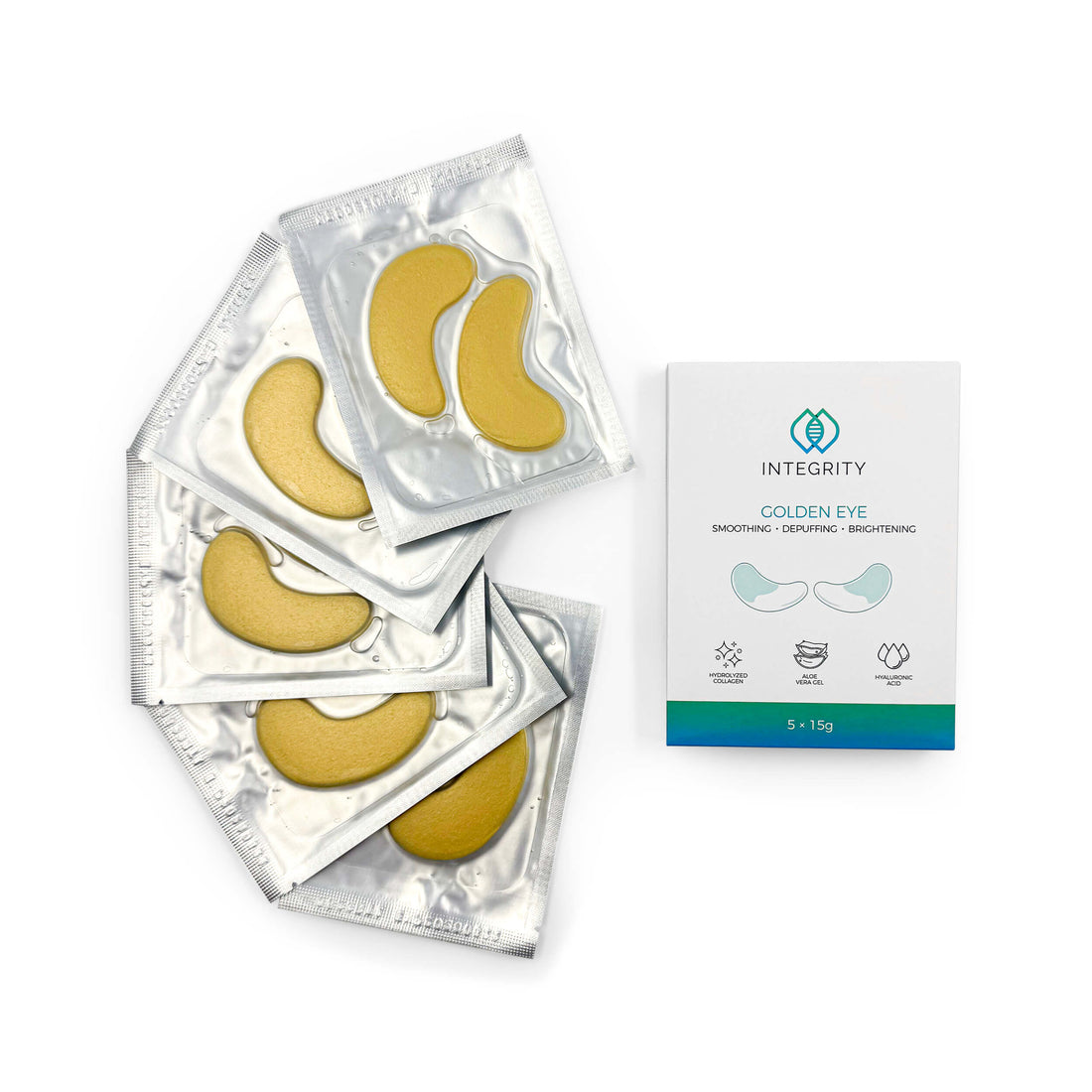 Golden Eye Mask Single Pack